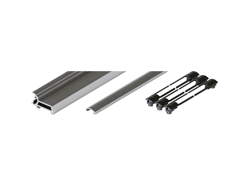 Set longheroni Modello Folding Concepta III Alluminio Anodizzato Altezza porta 1200-2200 mm | Hawa - immagine 5